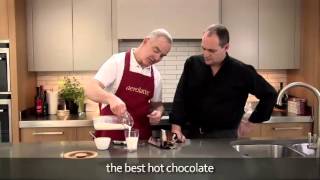 How to make a hot chocolate using an aerolatte milk frother [upl. by Nosyerg]