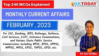 February 2023 Full Month Current Affairs  GK Today Monthly Current Affairs [upl. by Talanta529]