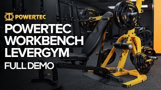 Powertec Workbench Levergym  Full Demo  FREE EXERCISE CHART DOWNLOAD [upl. by Pliner]