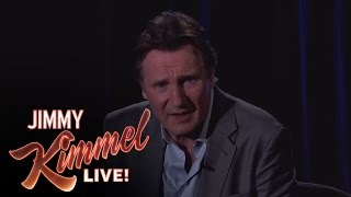 Liam Neeson Threatens a Fan on Jimmy Kimmel Live [upl. by Hinman]