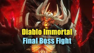 Diablo Immortal Final Boss Fight [upl. by Ydor531]