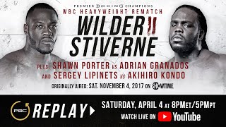 PBC Replay Deontay Wilder vs Bermane Stiverne 2  Full Televised Fight Card [upl. by Kondon]