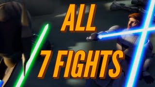 Obi Wan VS General Grievous ALL FIGHT SCENES  INCLUDING TCW SEASON 7 DUEL [upl. by Akihdar]